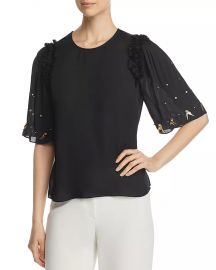 Kobi Halperin Krissy Embellished Silk Blouse Women - Bloomingdale s at Bloomingdales